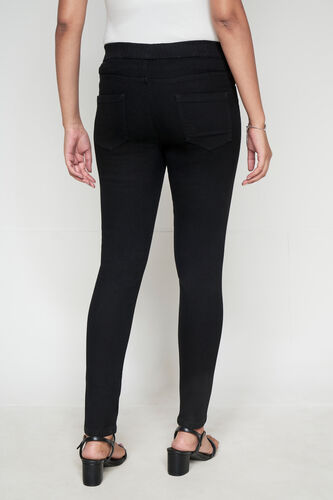 Black Skinny Jeggings, Black, image 4